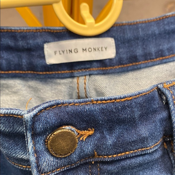 Flying Monkey Distressed Straight Leg Stretch Jean - Picture 3 of 7